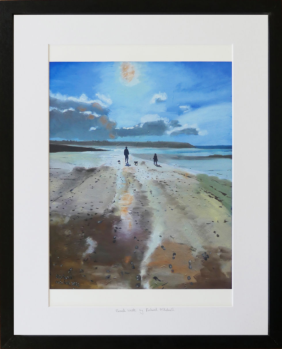 Thumbnail: Beach Walk - Mounted Print