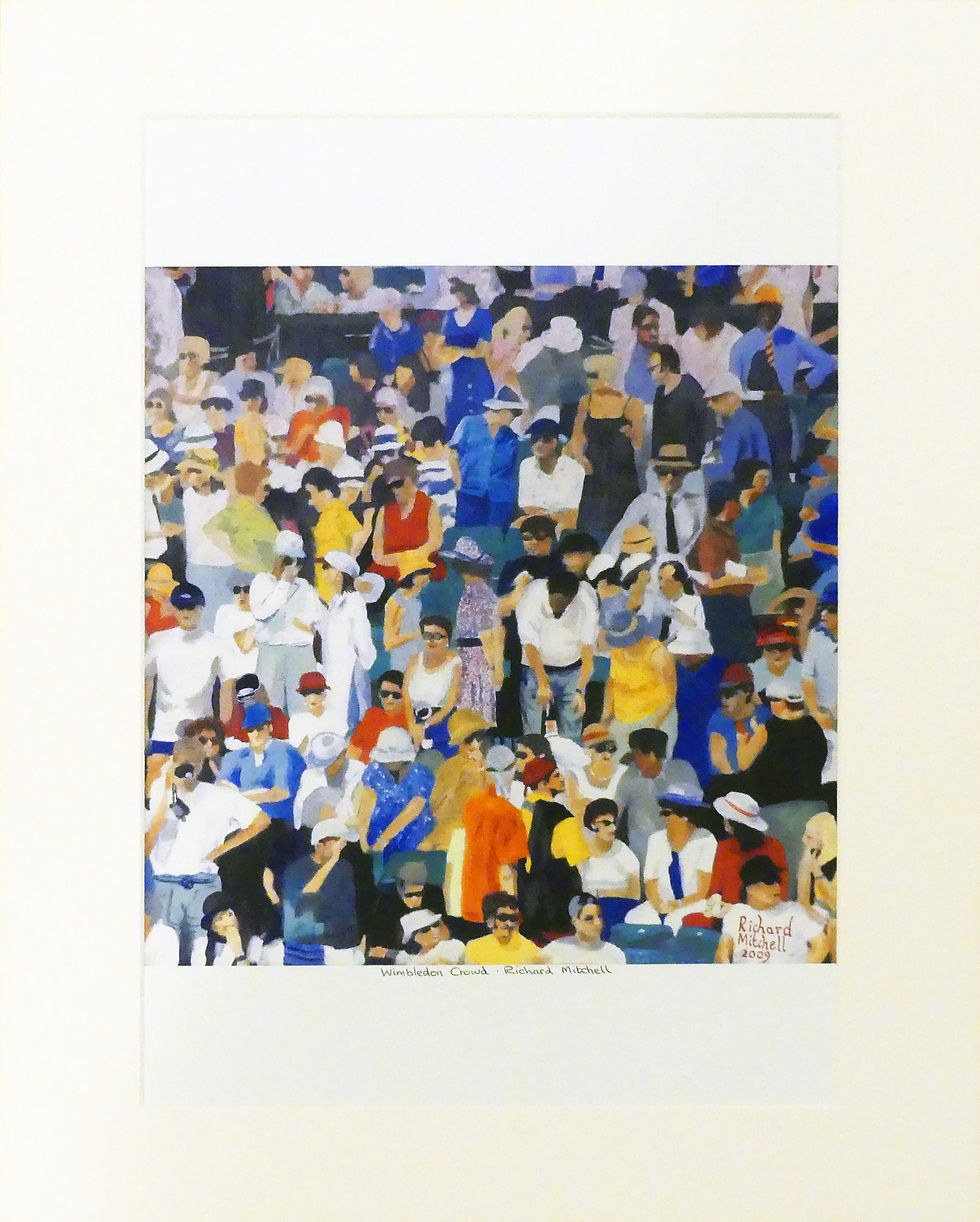 Thumbnail: Wimbledon Crowd - Mounted Print