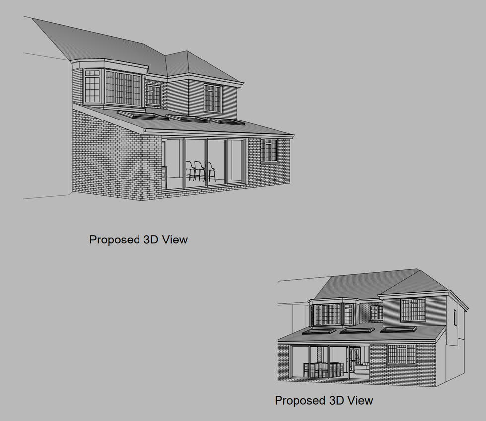 J.Leo, New Malden, Single Storey Rear Extension with Pitched Roof, Architectural Design, Planning Drawings, Planning Permission