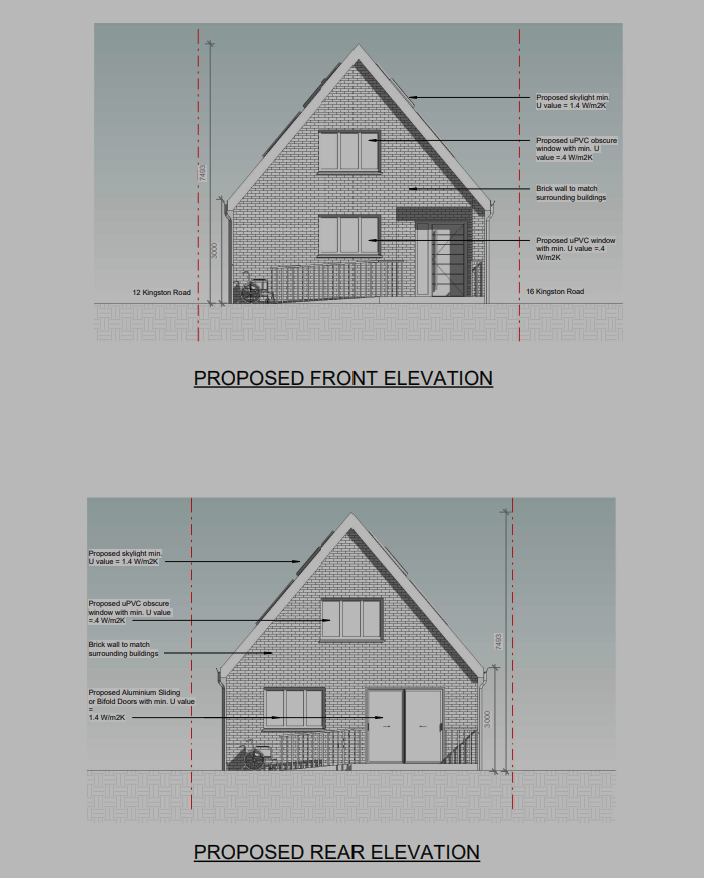J.Leo, New Malden, New Build, Detached House, Sustainable, Eco Friendly, Disable access, Architectural Plan, Tender, Building Regulation.