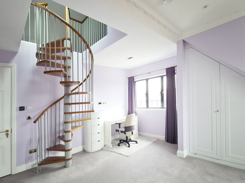 Cozy Bedroom Design with Iconic Purple Colour