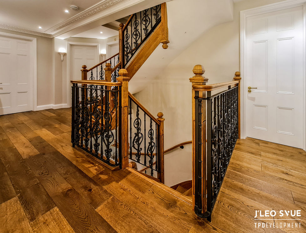 Classic Staircase Design with High-Quality Oak