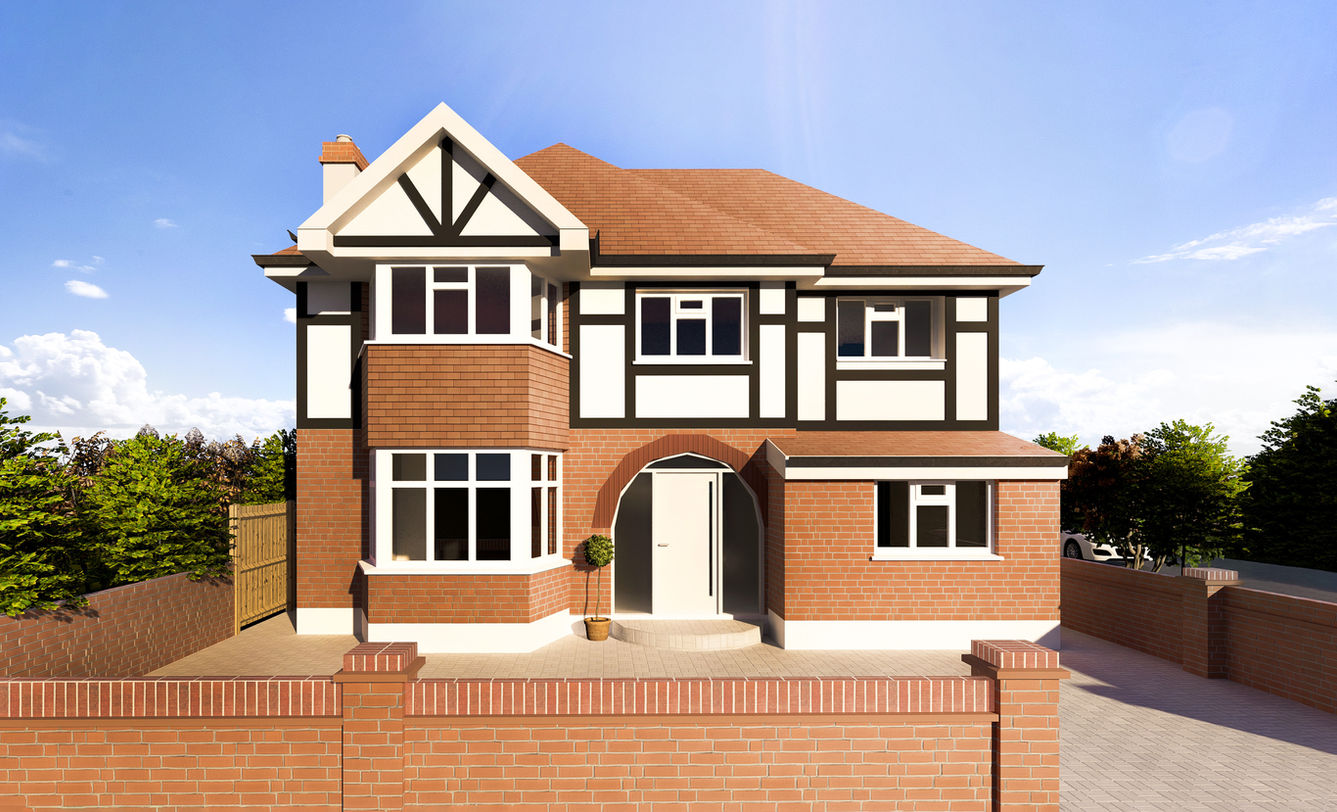 Refined Heritage: A Contemporary Refashioning of a Tudor-Style Detached Home with Extensions