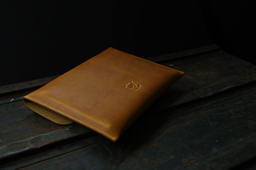Thumbnail: LEATHER CLUTCH  "25 CENTIMES" (A5 format)