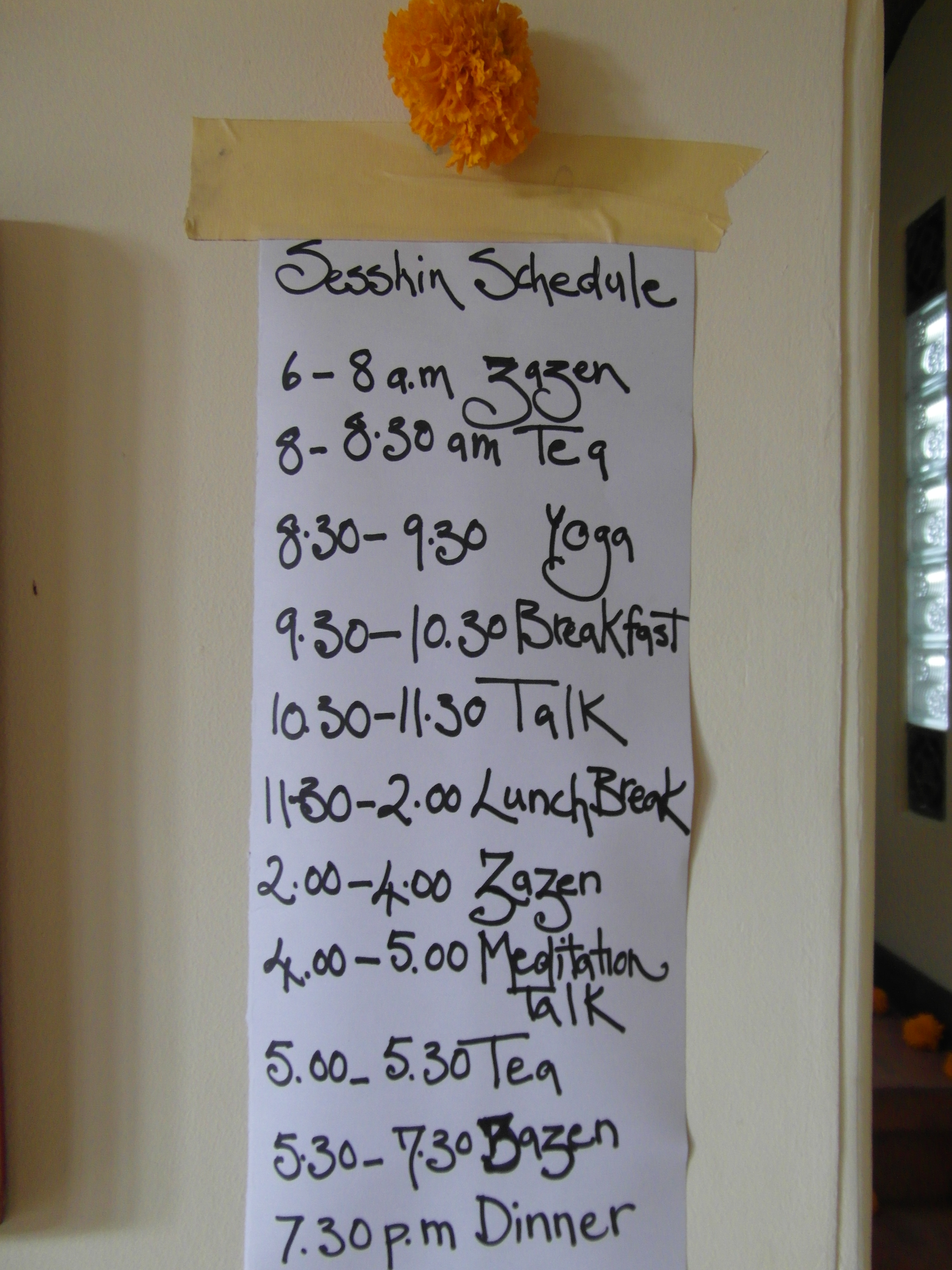 Schedule
