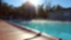 early morning steam on the pool