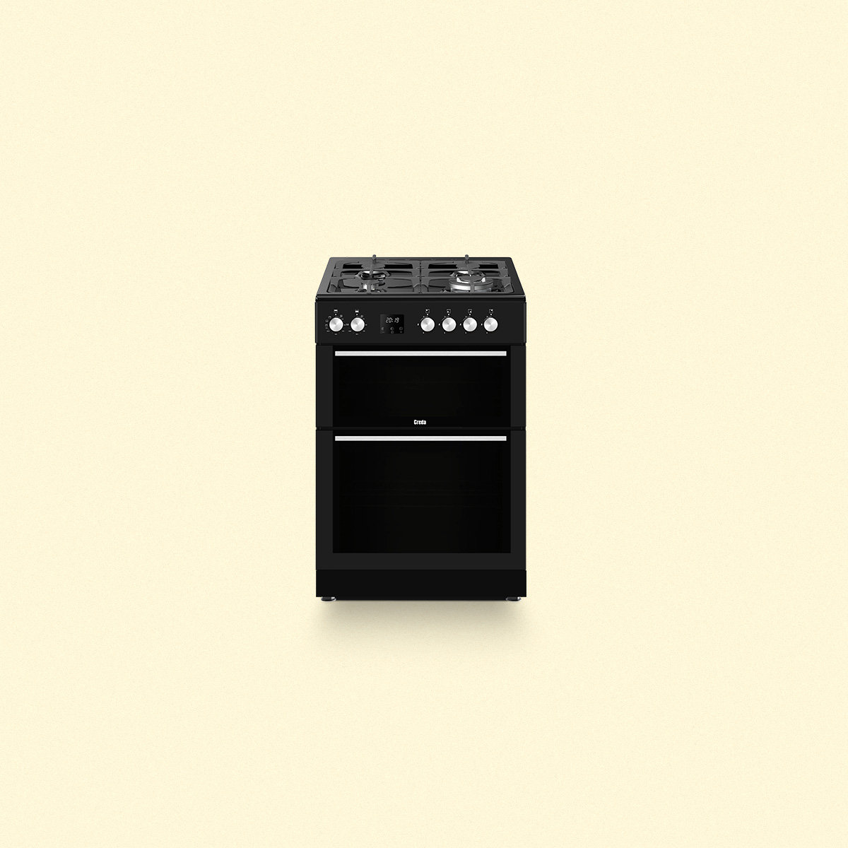 60cm Anthracite Dual Fuel Double Oven Creda