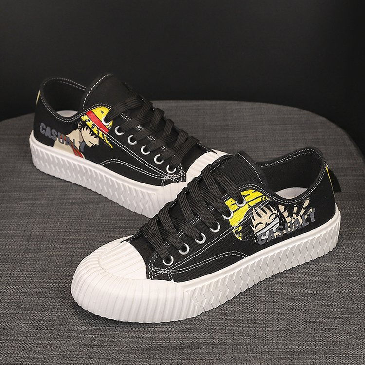 Miniatura: Canvas Sneakers for Women - Casual Art Style Shoes