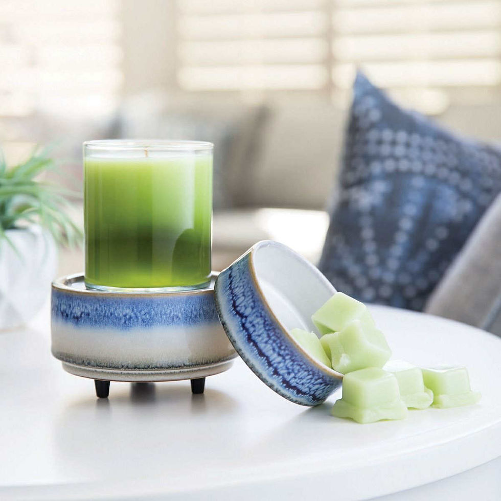 2-in-1 Candle & Tart Warmer - Blue Horizon