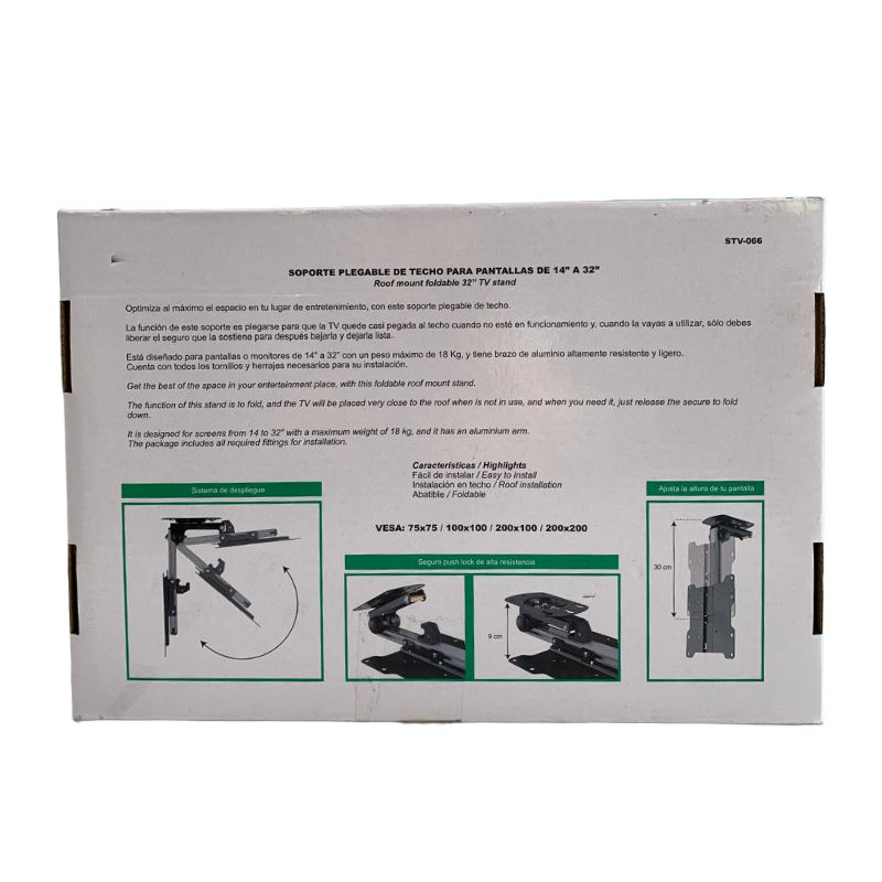 Miniatura: SOPORTE PLEGABLE DE TECHO  PARA PANTALLAS DE 14” A32”
