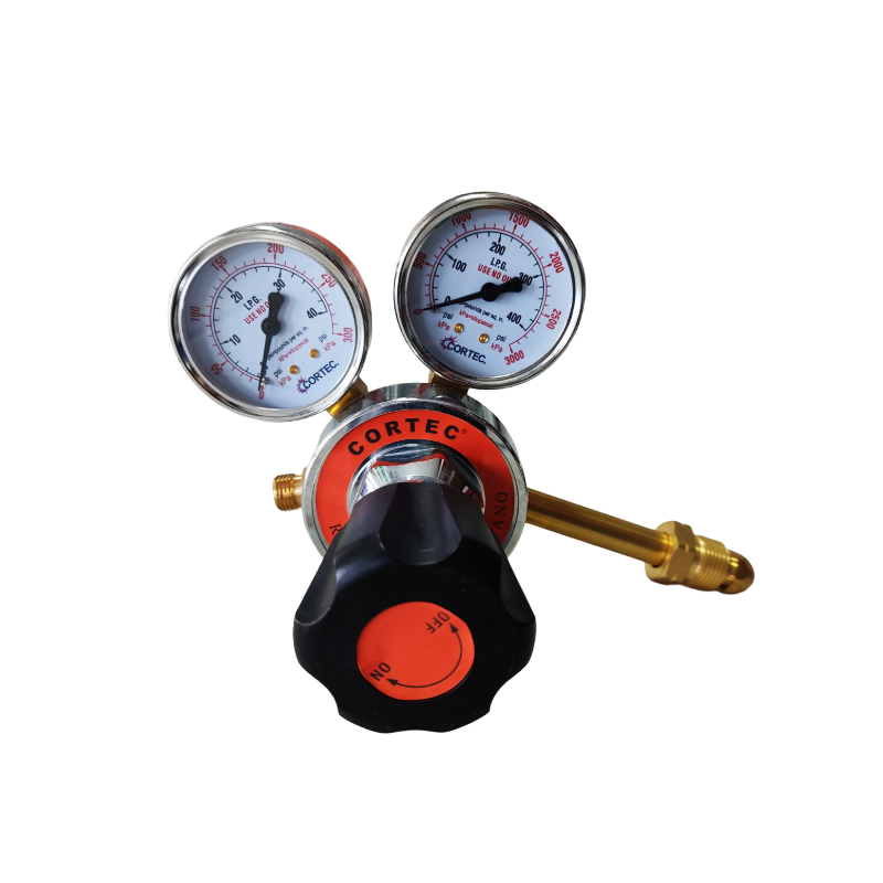REGULADOR PARA GAS BUTANO CGA-510 TRABAJO MEDIANO MARCA CORTEC MODELO COR*MP