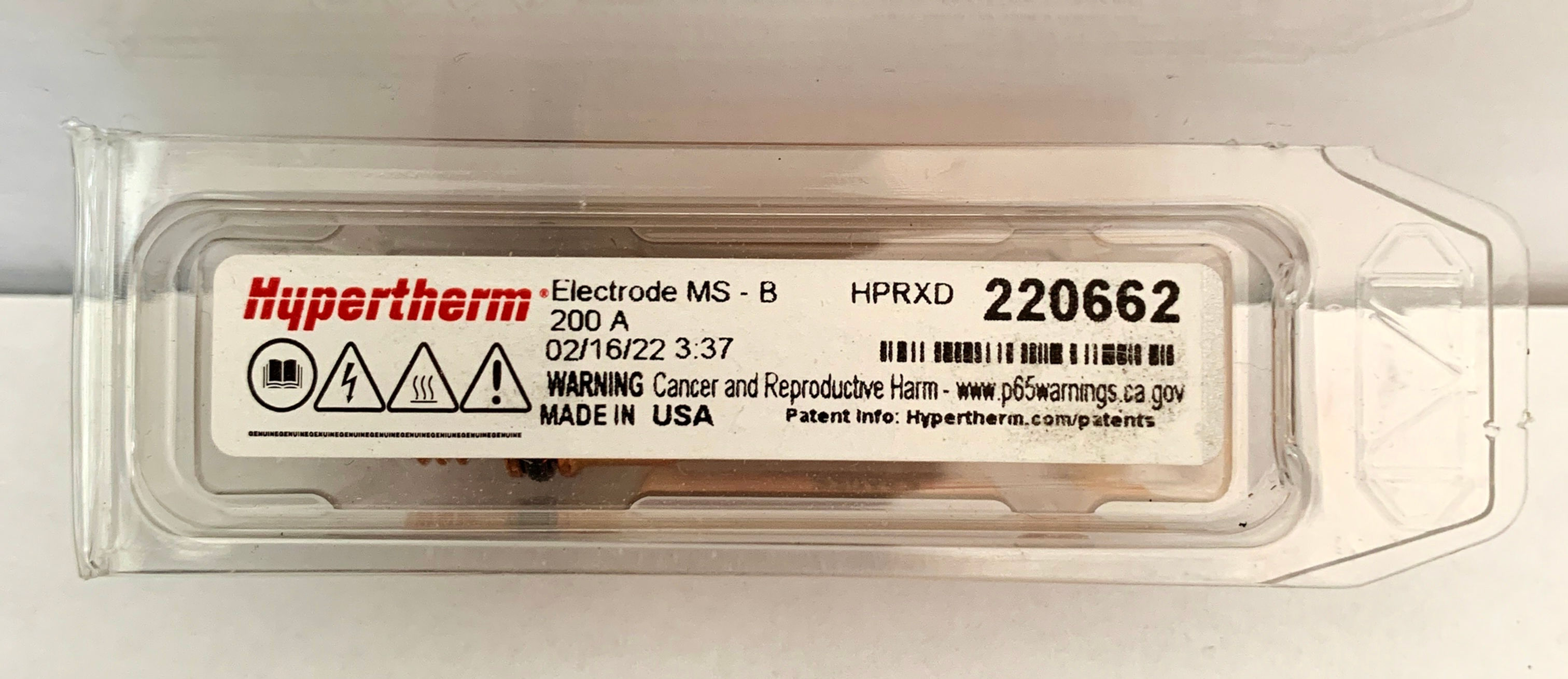 Hypertherm Electrodo 220662