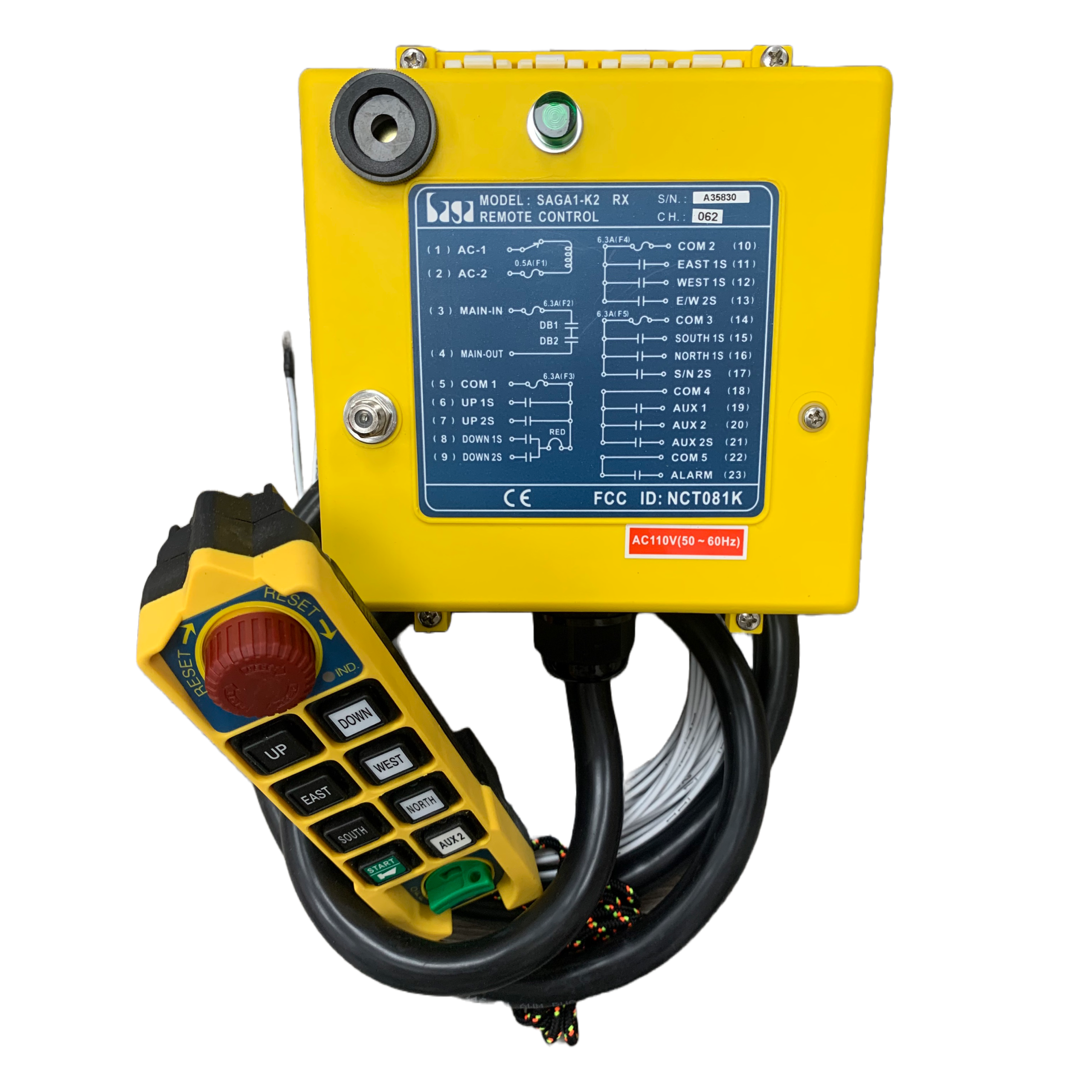 Kit de radio control saga1-k2 incluye solo 1 control1 (1tx+1rx) XA-700DK2