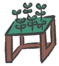 草屋根の東屋