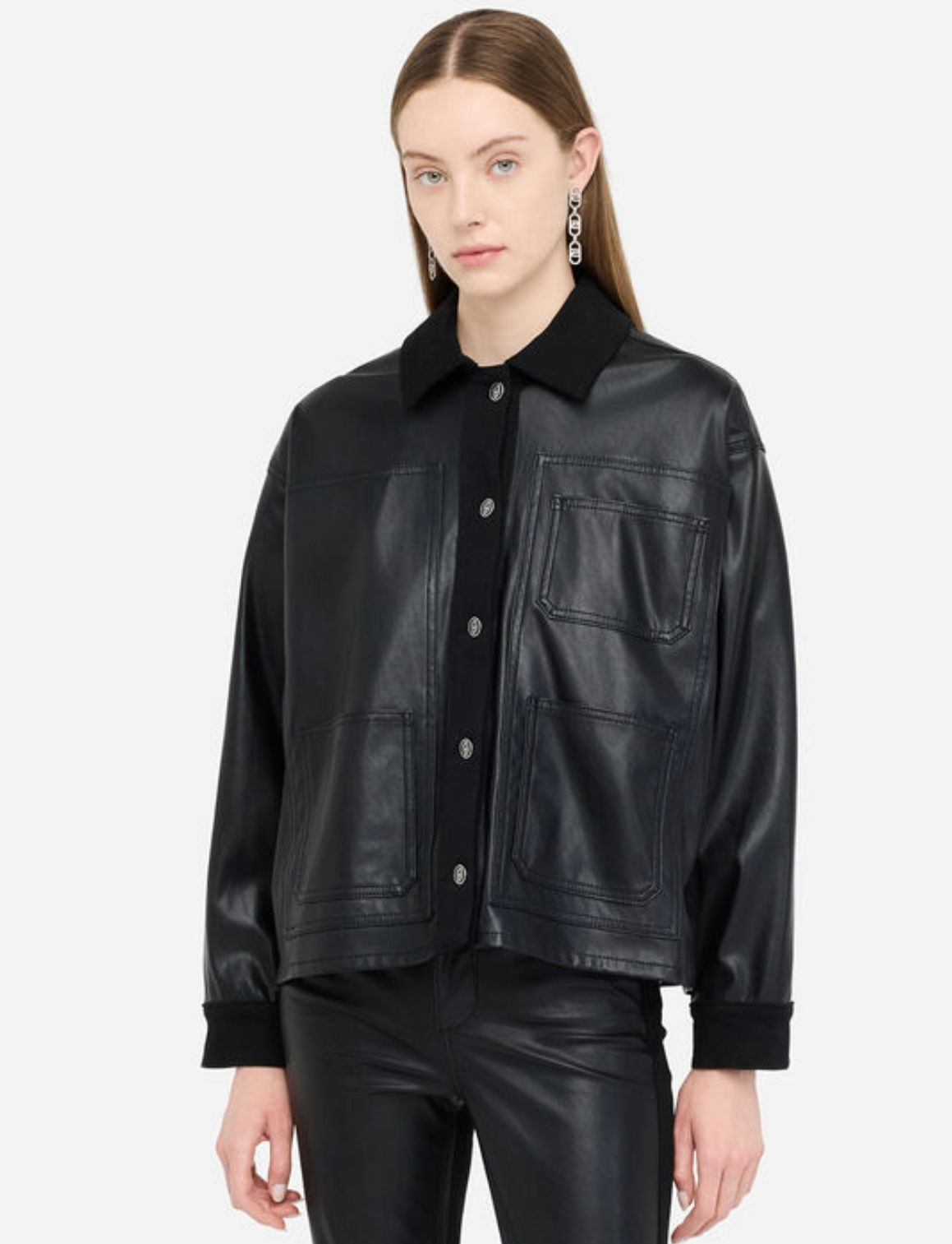 CHAQUETA COMBINADA EN POLIPIEL LIU·JO