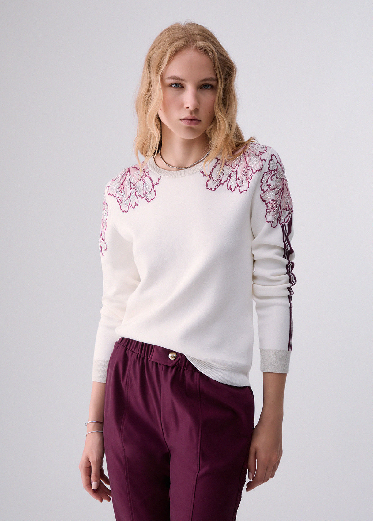 SUDADERA CON BORDADO ALEX LIU·JO