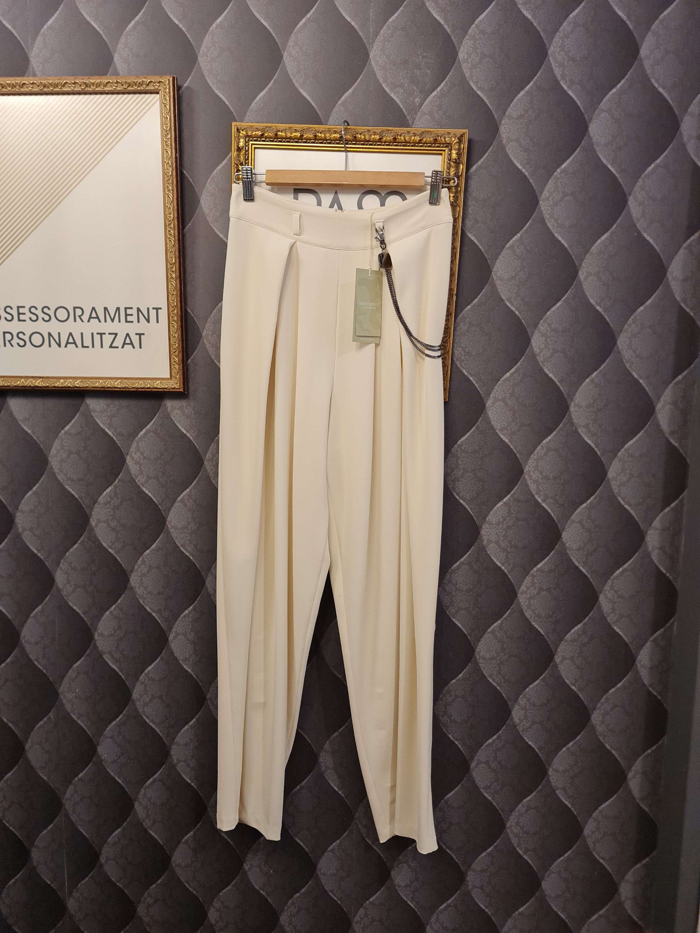 PANTALÓN PALAZZO MARFIL RINASCIMENTO