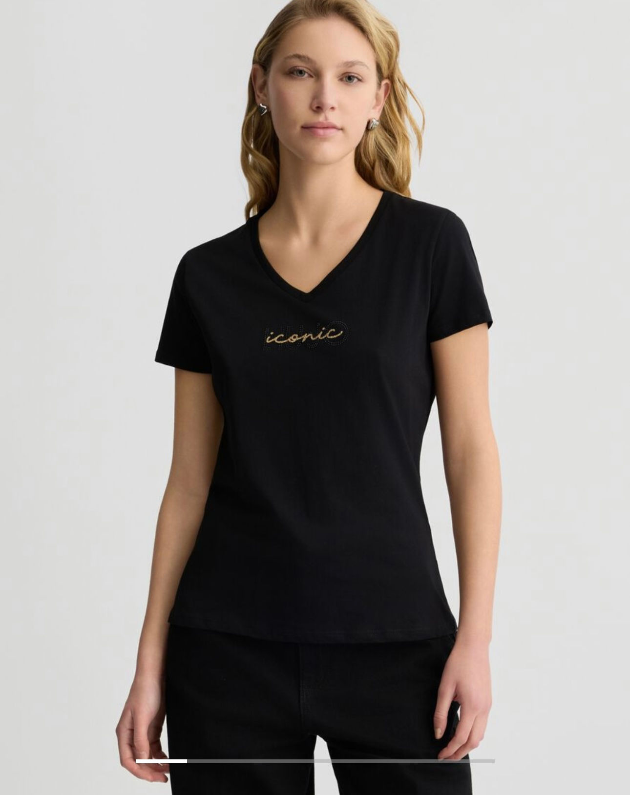 CAMISETA CON LOGO STRASS LIU.JO