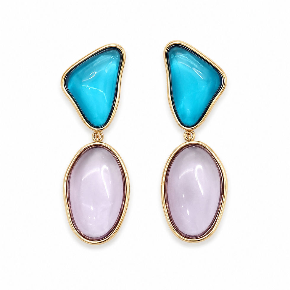 Miniature : PENDIENTES BLUE LAVENDER