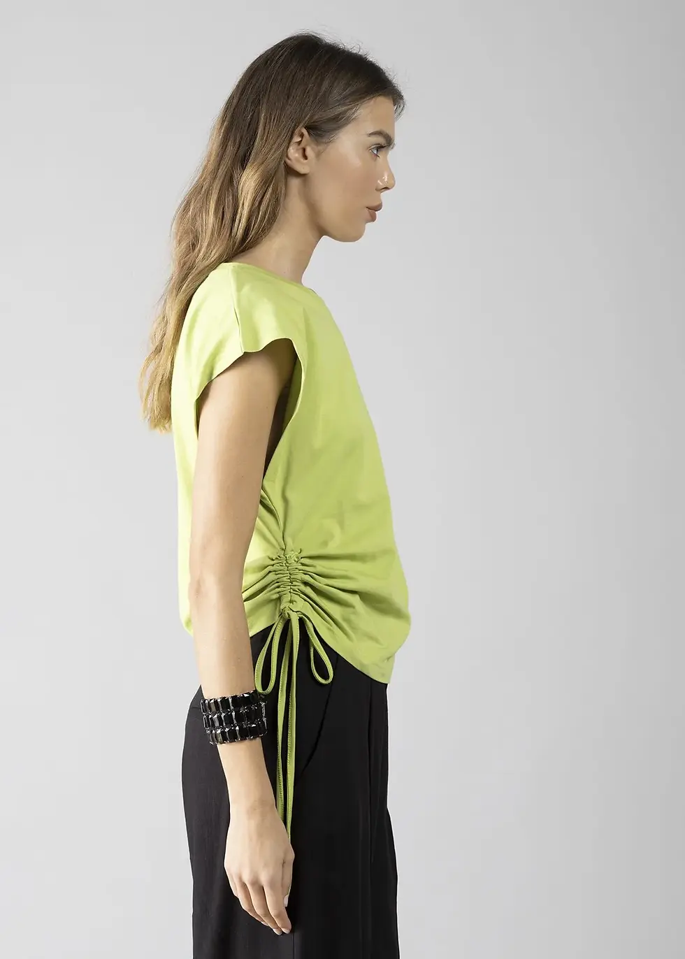 Miniatura: CAMISETA VERDE LIMA CON CORDÓN  DENNY ROSE 611DD64010