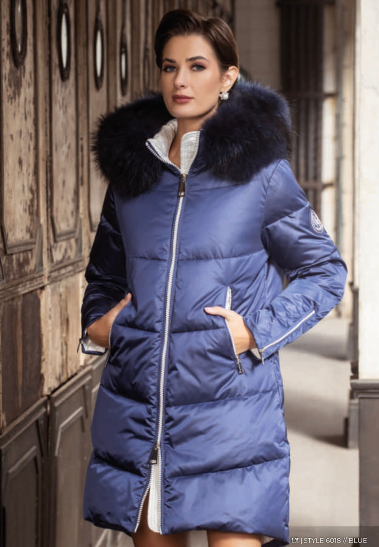 PLUMAS LARGO AZUL LOCO LUXO