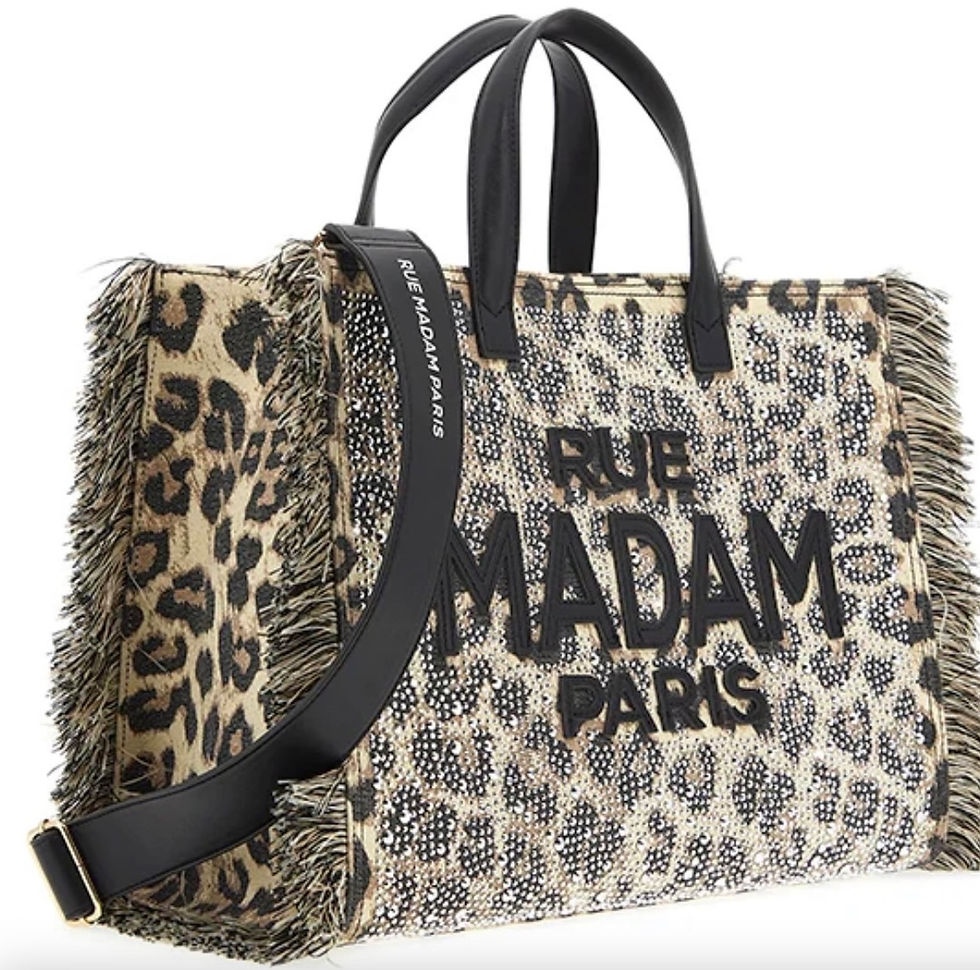 Miniatura: CASABLANCA TOTE LEOPARDO BOLSO RUE MADAM