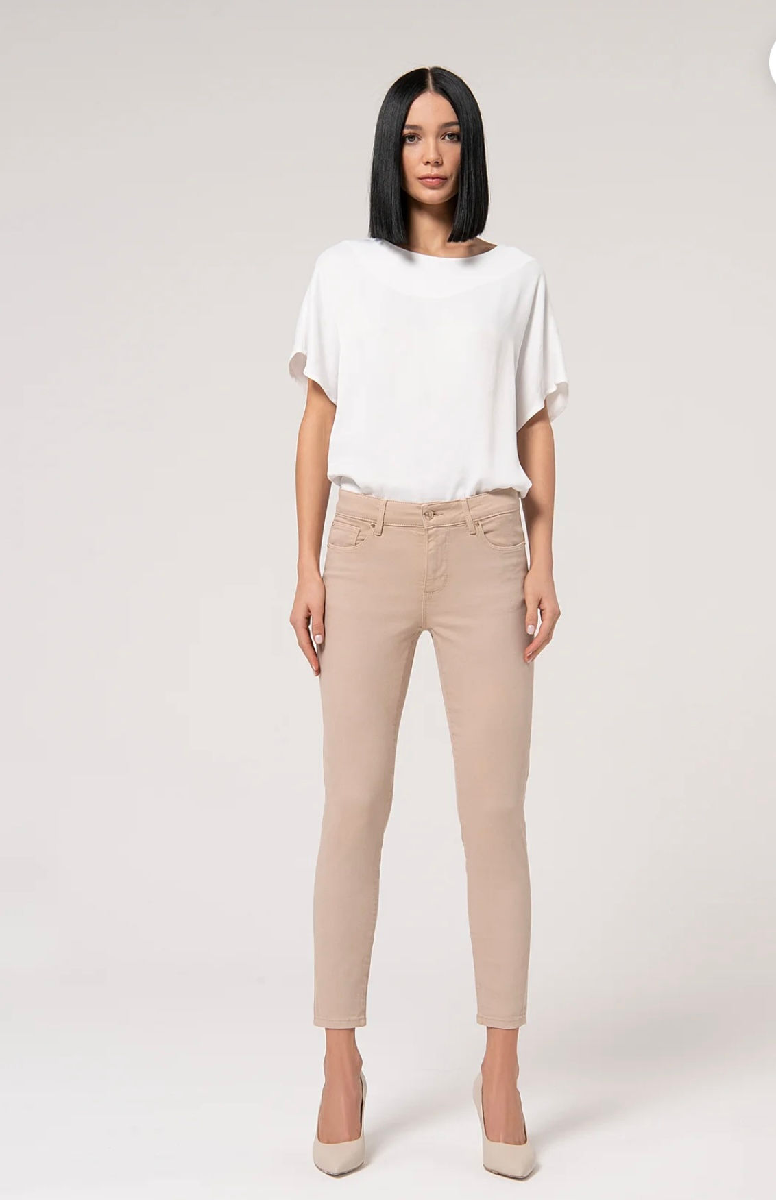 JEANS BEIGE  FRACOMINA