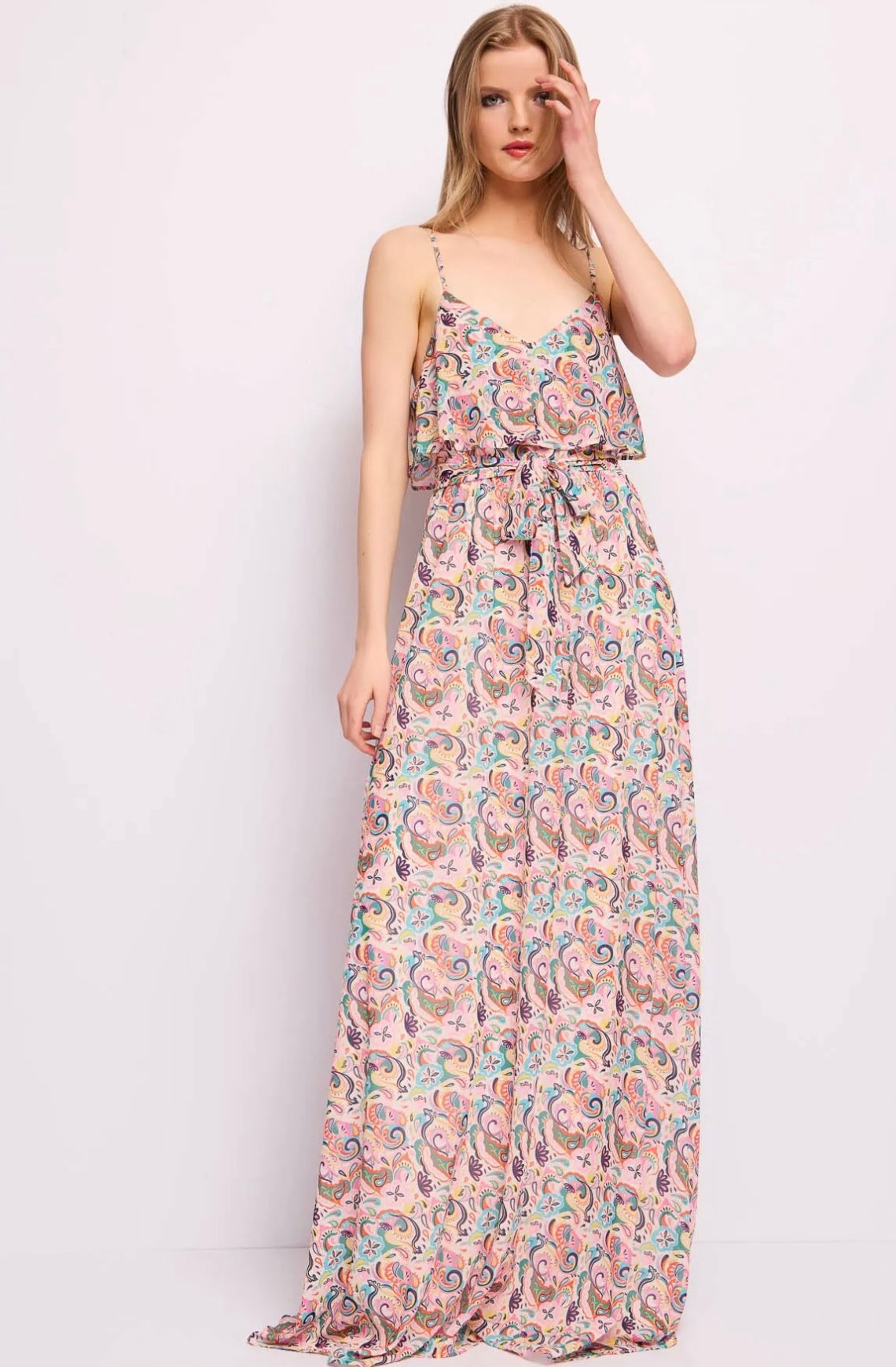 VESTIDO ESTAMPADO LARGO MILOS DENNY ROSE