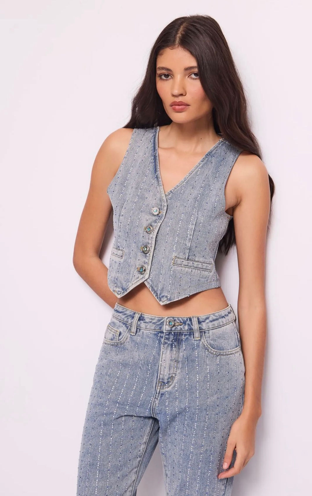 CHALECO CON LUREX DENNY ROSE