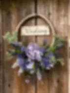 Thumbnail: Floral Beaded Hoop Wreath