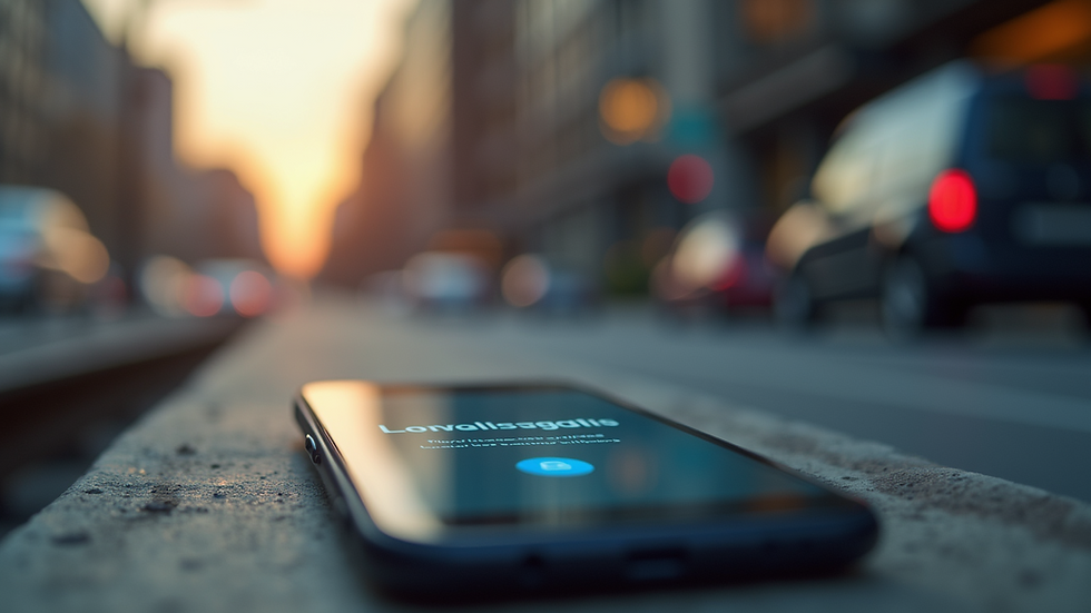 Close-up view of a smartphone displaying a fast-loading webpage