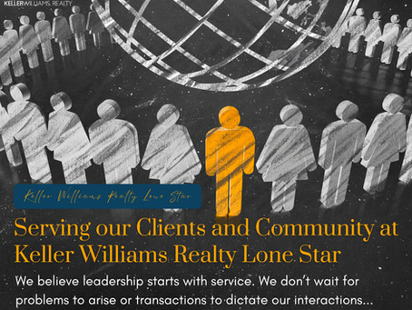 Serving our Clients and Community at Keller Williams Realty Lone Star