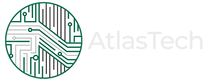 AtlasTech Beyaz Logo