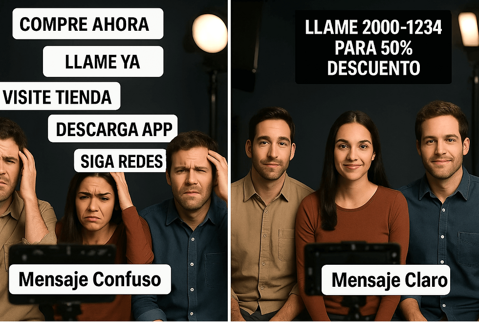 mensaje confuso en video