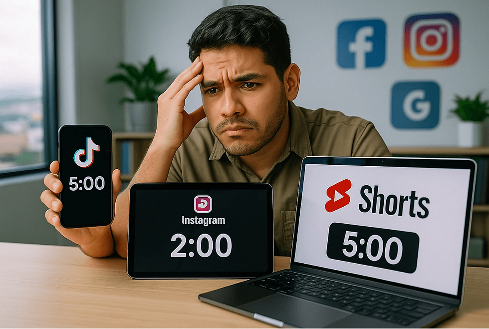 duración óptima de videos en redes sociales