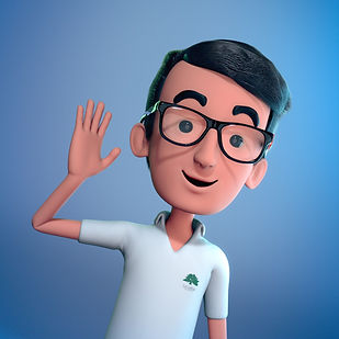 personaje animado 3D Celso Seguro por Acoustic Comunicación
