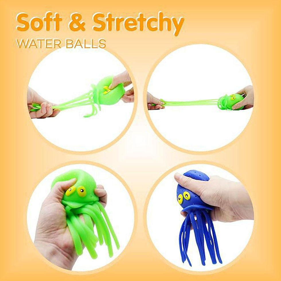 Thumbnail: Baby Bath Toys Sponge Water Absorbing Octopus Squeezing Stress Relief Toys Summe