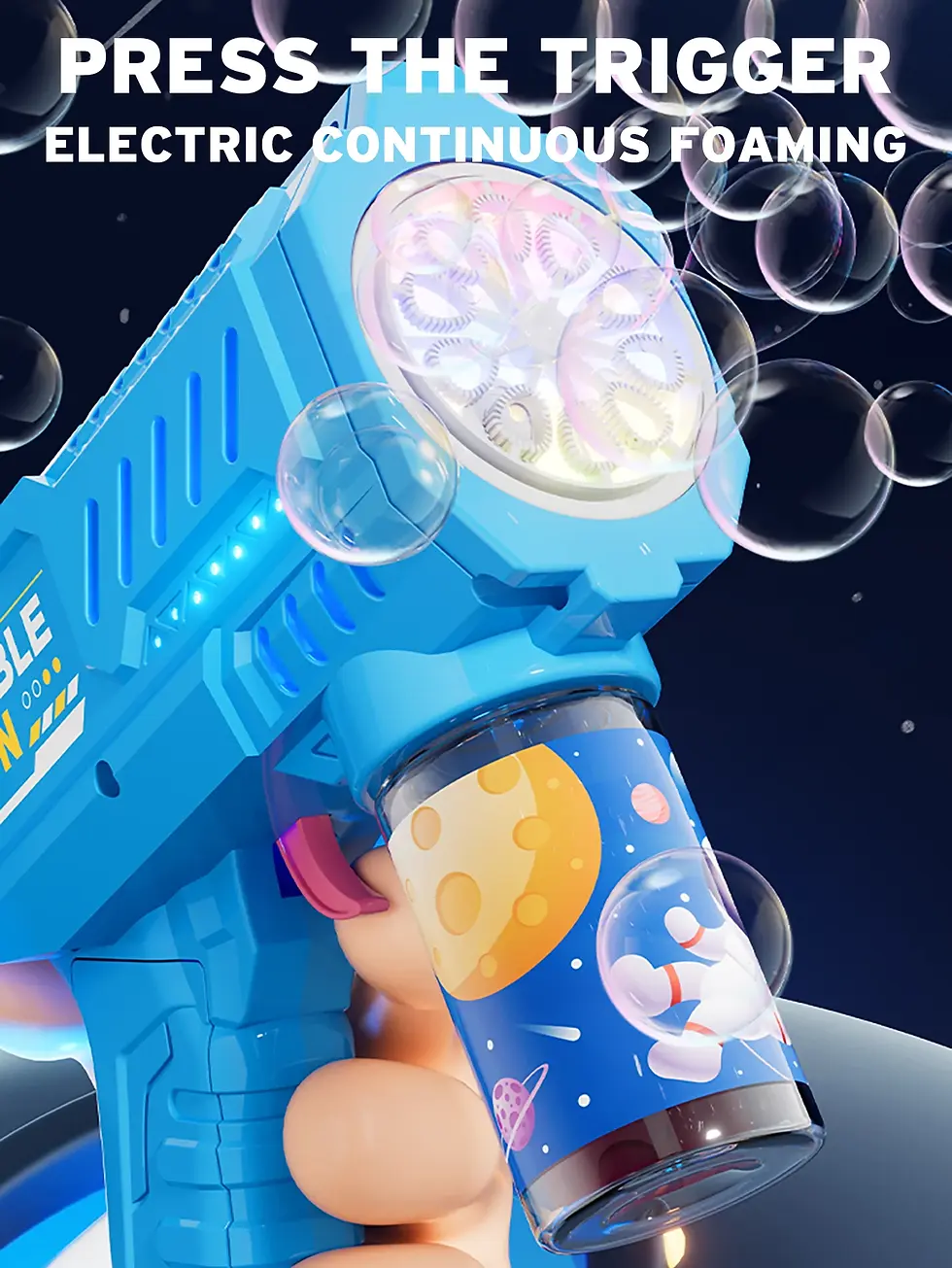 Thumbnail: Fully Automatic Bubble Gun Rocket Bubbles Machine Automatic Blower with Bubble L