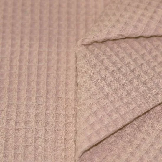 Waffelpiqué Baumwolle beige
