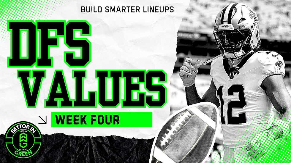 Week 4 NFL DFS Values