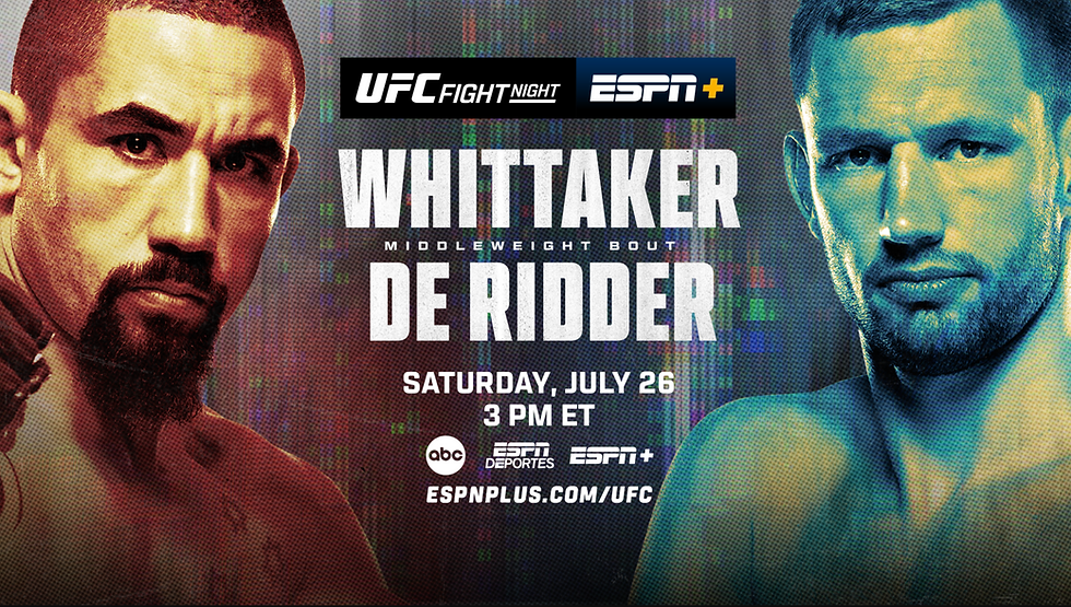 Whittaker vs de Ridder DFS