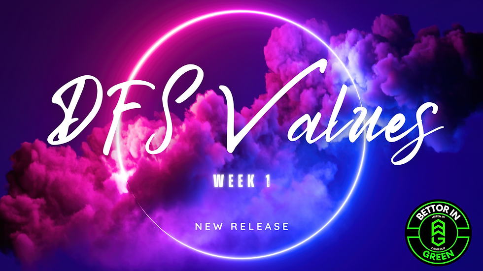 DFS Values Week 1 2023