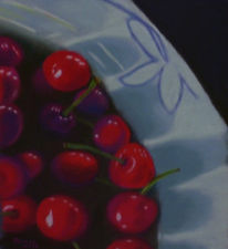 cherries, pastel, 8 x 10, $150