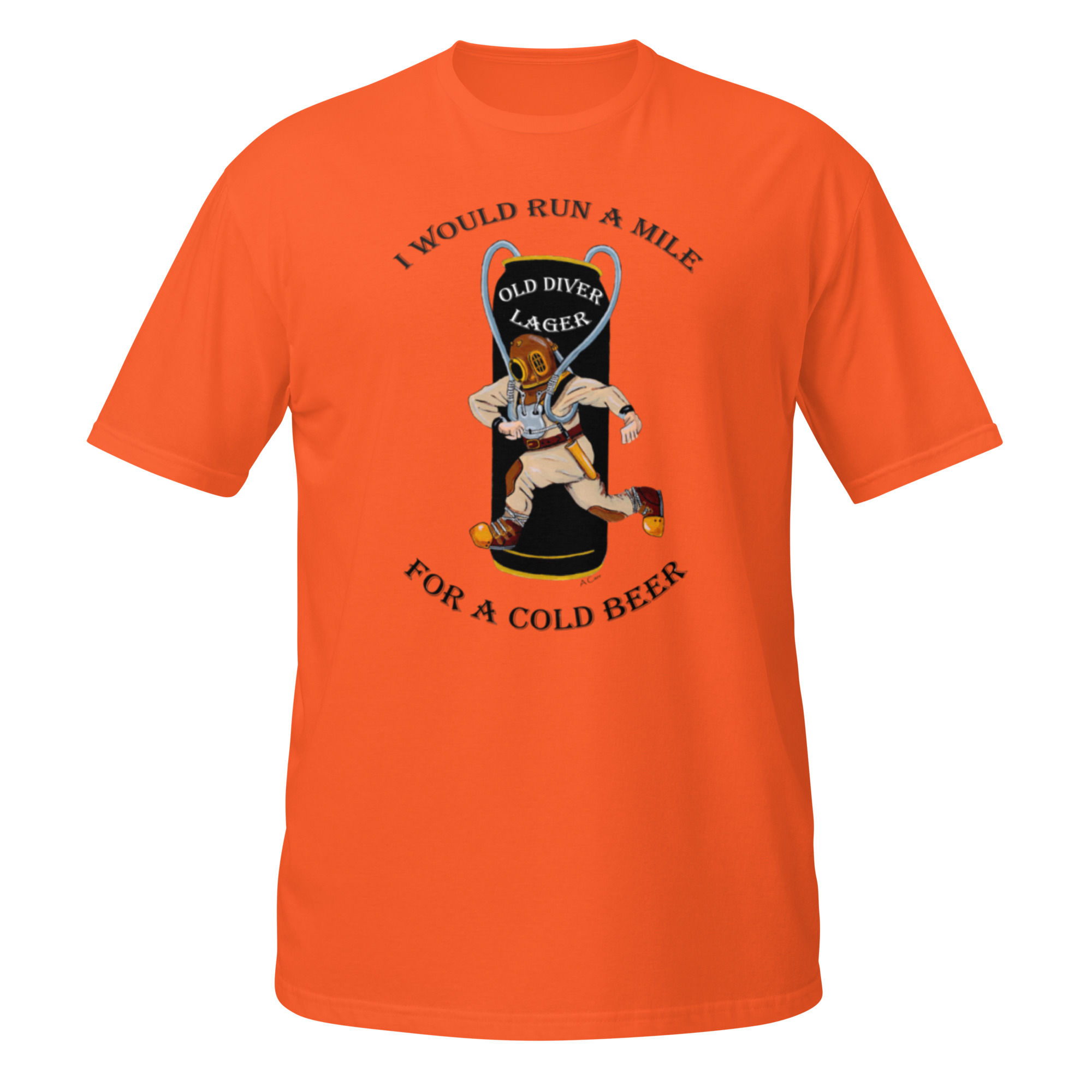 I Would Run A Mile For A Cold Beer (T-Shirt)