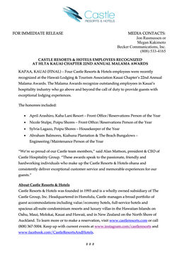 Castle-PressReleases1-MalamaAwards