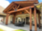 Gable Pavilion with exposed beams