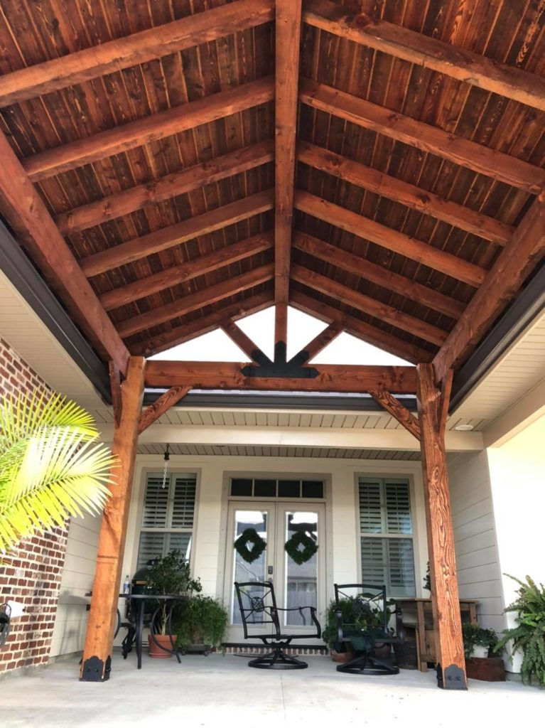 beautiful wood pavilion 