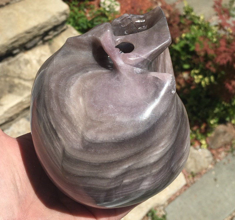 Thumbnail: Large Opalized Fluorite Crystal Skull, Hand Carved, Spirit Guide Communication