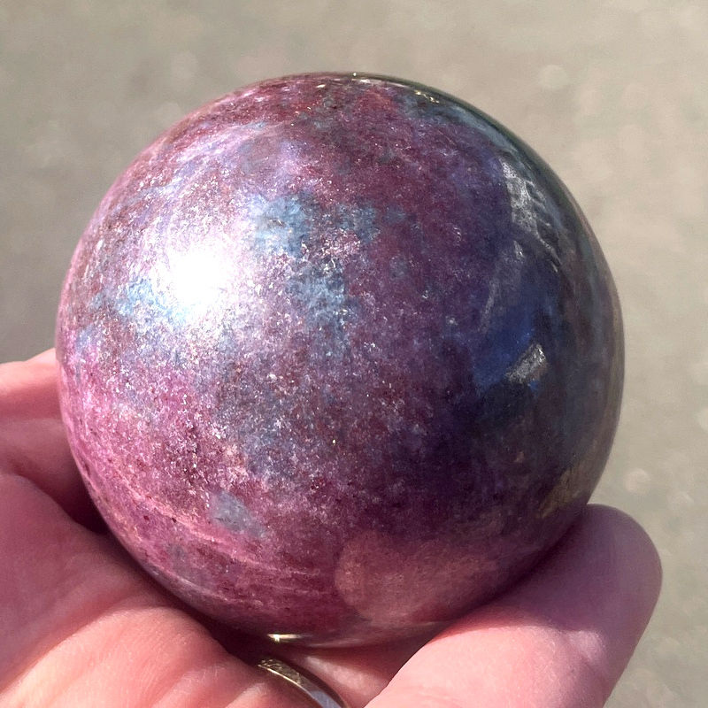 Thumbnail: Ruby Kyanite Sphere, Metaphysical Crystal Ball Automatic Writing Psychic Ability