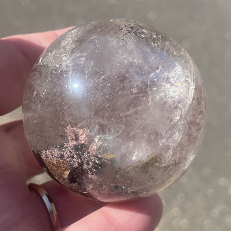 Thumbnail: Lodolite Quartz Sphere - Crystal Ball - Spiritual Growth - Healing Crystals